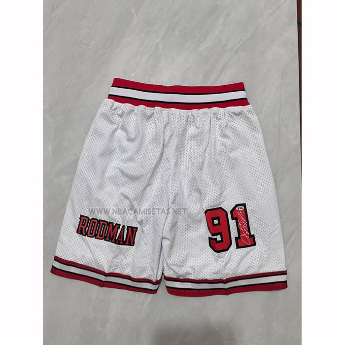 Pantalone Chicago Bulls Mitchell & Ness Just Don 1996-97 Blanco